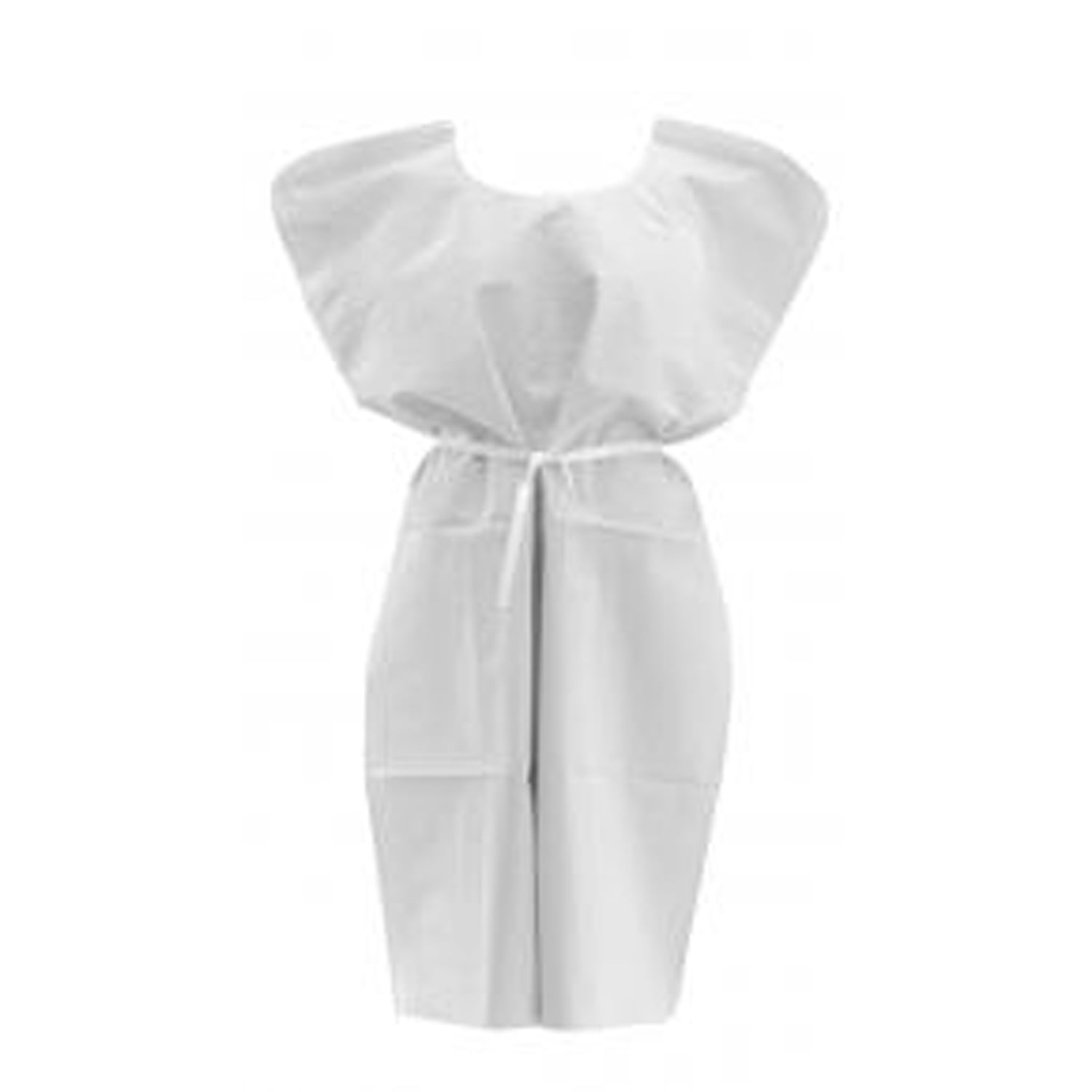 Disposable Patient GownsDeluxe(Case of 50) White