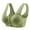 Green, variant on Bras for Older Women Middle Elderly Vests Thin Front Buckle Lace Style Summer Breathable Light Yellow 36