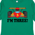thumbnail image 4 of Inktastic Race Car 3rd Birthday Boys Long Sleeve Toddler T-Shirt, 4 of 5
