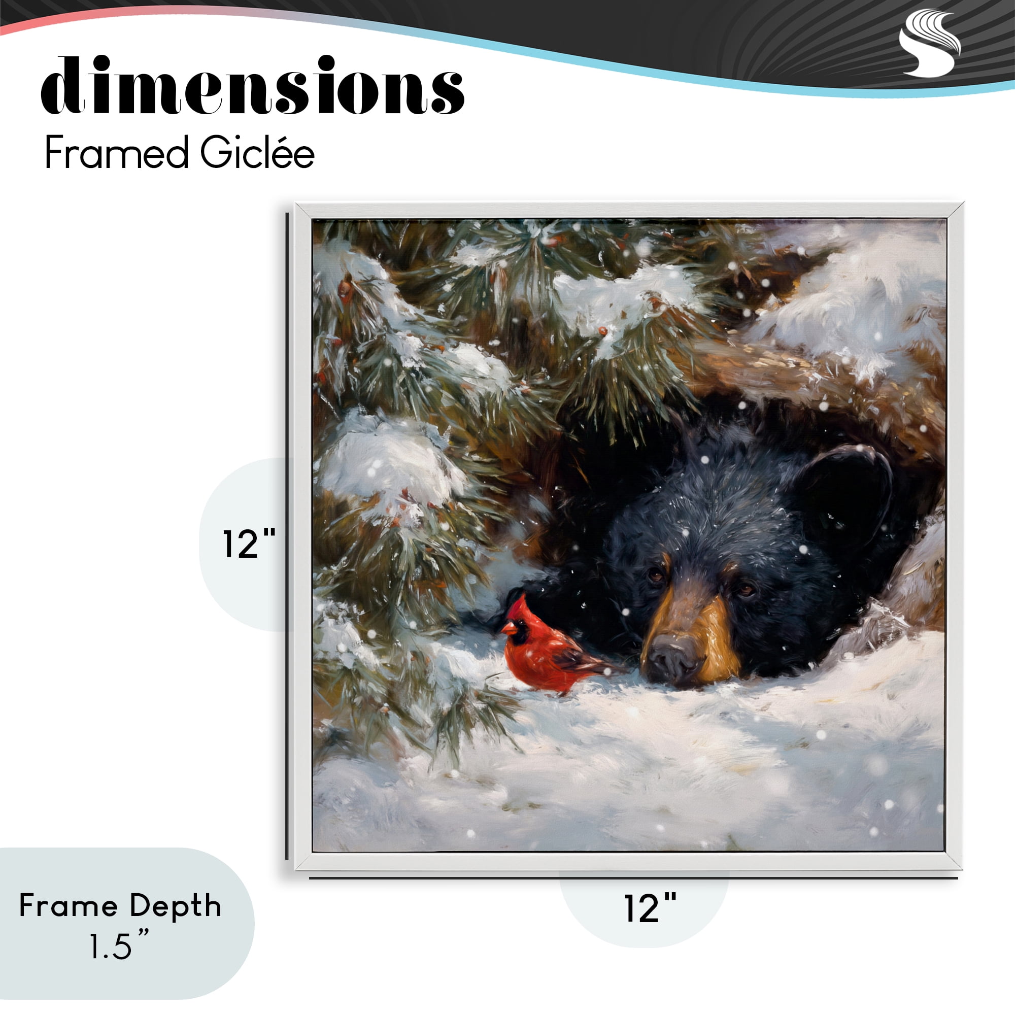 Stupell Industries Warm Watch From The Den White Framed Giclee Art, design by Tina LeCour