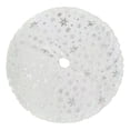 thumbnail image 2 of Tnobhg Christmas Tree Skirt Sparkling Snowflake DIY Winter Decorations Plush Fine Workmanship Christmas Tree Skirt, 2 of 8
