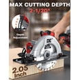 thumbnail image 6 of 18V Brushless Cordless 6 inch Circular Saw, 5900 RPM Variable Speed,for Milwaukee M18 Battery (Bare Tool), 6 of 10