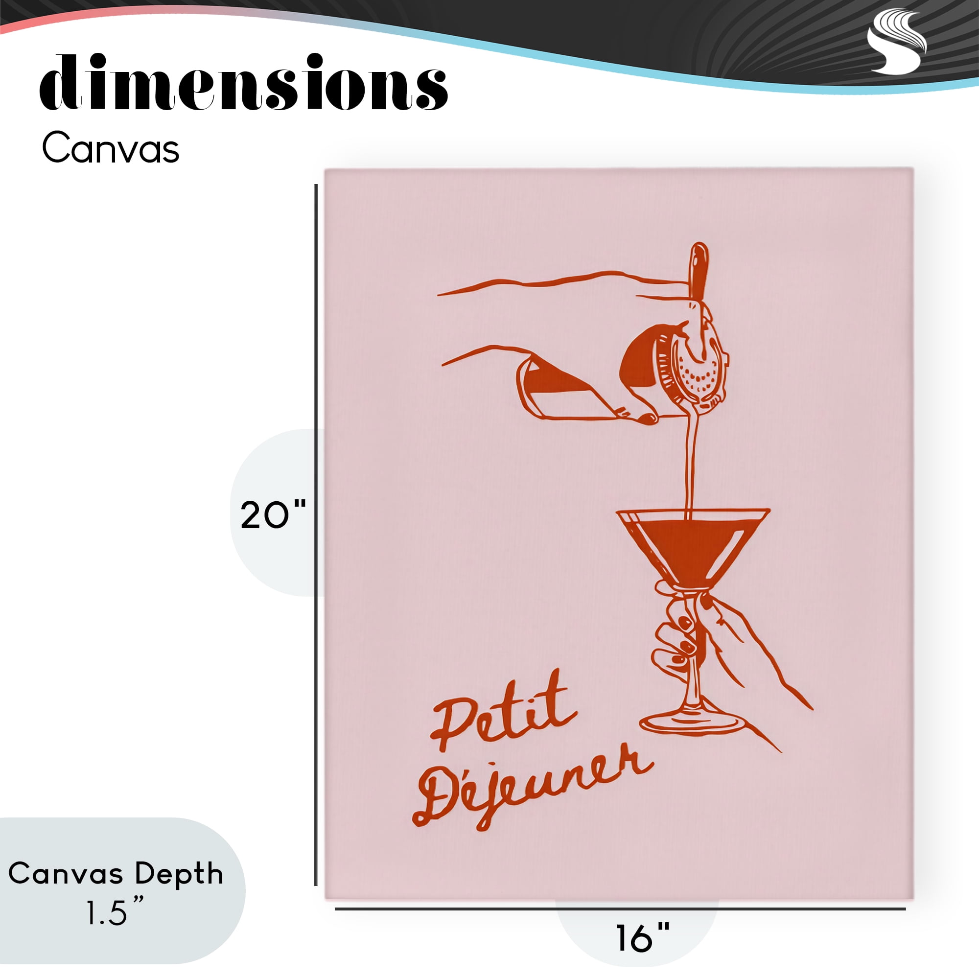 Stupell Industries Pouring Brunch Cocktail Canvas Wall Art, design by The Prints Vibe