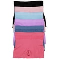 thumbnail image 2 of ToBeInStyle Women Pack of 6 Pairs Basic Spandex Seamless Slimming Shaper Shorts, 2 of 9