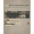 thumbnail image 2 of 138 PBT Keycaps, Cherry Profile Custom Keycaps for Mechanical Keyboard (Doubleshot, MX, 100%, 75%, 65%, 60% Fit All) Brown Gray, 2 of 9