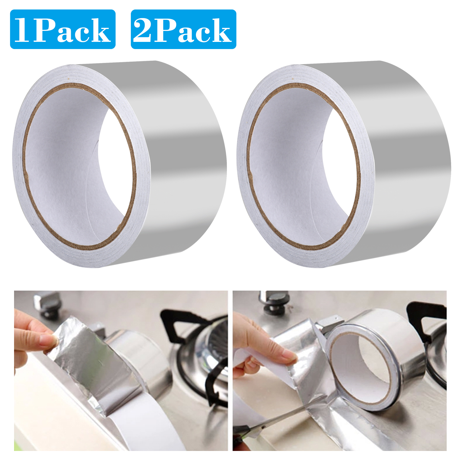 Aluminum Foil Tape, TSV Aluminum Reflective Air Duct Tape, Self