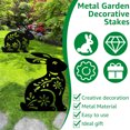 thumbnail image 2 of Ghojet Rabbit Animal Stakes, Patio Lawn Garden Yard Rabbit Decorations, Hollow Out Silhouette Shape, Waterproof, Sunproof, 2 of 9