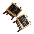 thumbnail image 3 of CIMAXIC Chevalets de Maison de Poupée 1 Ensemble Chevalets Miniatures en Bois Accessoires de Scène Miniatures, 2.2"X1.57"X0.24 Pouces, 3 of 4