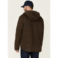 thumbnail image 4 of Hawx Work Gear Men's Castile Weathered Duck Hooded Zip-Front Insulated Work Jacket - HXFA21O10-BROWN   US, 4 of 4
