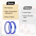thumbnail image 4 of Uxcell Heat Tape, 2 Rolls 20mmx33m 108ft High Temperature Heat Resistant Tape for Sublimation,Heat Press, Blue, 4 of 5