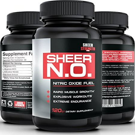Best Sheer Strength Labs Sheer N.O., Nitric Oxide Booster, 120 Ct deal