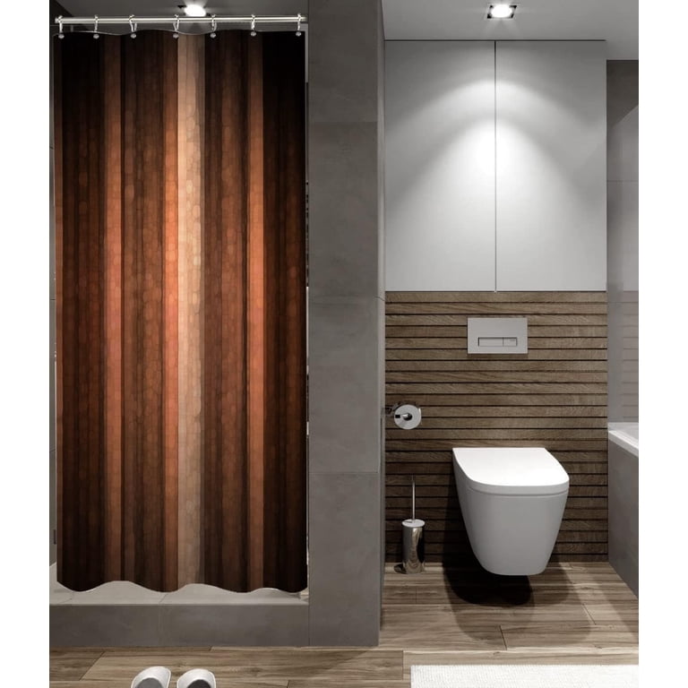 Rust Color Shower Decorative Brown And Rust Colored Shower Curtain Etsy Boho Shower