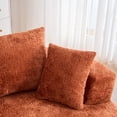 thumbnail image 5 of Noble House Chenille Sponge Single Sofa,Fluffy Modern Sleeper Chair,Orange, 5 of 5