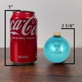 thumbnail image 4 of Glass Christmas Tree Ornaments - 67mm / 2.63" [8 Pieces] Designer Balls from Christmas By Krebs Seamless Hanging Holiday Decor (Shiny Pale Turquoise), 4 of 5