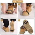 thumbnail image 5 of Uxcell Non-Slip Spikes, Ice Grippers Traction Cleats with 5 Steel Studs Cleats Snow Shoe Spikes Grip Transparent, 5 of 7