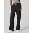 thumbnail image 3 of Women's Sweatpants Wide Leg Lounge Pants with Pockets and Drawstring, Relaxed Fit Casual Pants for Everyday Wear, 3 of 5