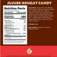 thumbnail image 3 of Jujube Nougat Candy | 30 Count, 11-Ounce Pack | Classic Treat with Fruit Jelly Pieces | Individually Wrapped, 3 of 6