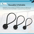 thumbnail image 6 of MARINE CITY Polyethylene Black Ball Bungee Cord - Versatile & Durable Bungee Cord Strap for 4 Step Telescoping Boat Ladder 1 Pcs, 6 of 7