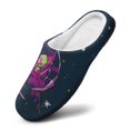 thumbnail image 3 of Invader Zim Fuzzy Cotton Slippers For Mens Winter Cotton Lightweight Anti-slip Rubber Sole Slippers House Open Back Slippers Closed Toe Slippers, 3 of 9