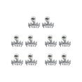 thumbnail image 1 of 5 piezas de aretes de circón para niñas hermosas, accesorio de moda, aretes pequeños, regalo de festival, vestido femenino, adorno blanco S Ropa, zapatos y accesorios Miscelánea Blanco M Minnieouse AP009683-03B, 1 of 6