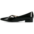 thumbnail image 2 of Journee Womens Camby Crisscross Strap Pointed Toe Dress Flat, Widths Available, 2 of 9