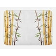 thumbnail image 1 of Bamboo Bath Mat, Bamboo Grove Calm Your Mind Slow Down Zen Relax Hand Drawn Style Artwork, Non-Slip Plush Mat Bathroom Kitchen Laundry Room Decor, 29.5 X 17.5 Inches, Cream Brown White, Ambesonne, 1 of 2