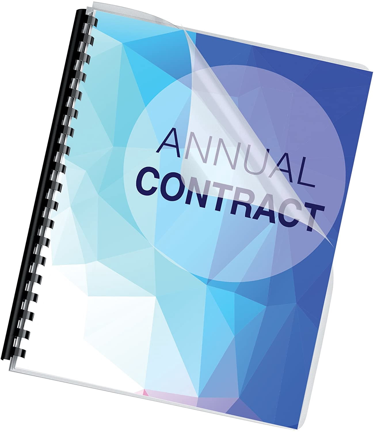 Transparent PVC binding covers, extra-large size, pack of 100