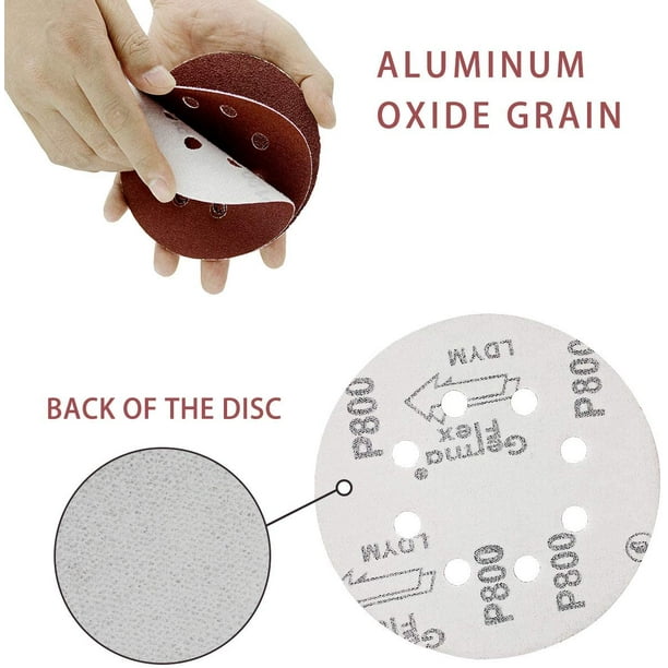 125mm sanding discs 800 grit deals