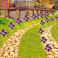 thumbnail image 4 of American Flags Patriotic Pinwheels,12 Pack 4th of July Decorations Small USA Flags On Stick With Fourth of July Pinwheels,Red White And Blue Memorial Day Decorations Patriotic Party Supplies,5 Leaves, 4 of 7