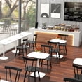 thumbnail image 7 of Giantex Set of 2 Windsor Chairs w/ Solid Rubber Wood Frame, Windsor Style Armless Chairs, Black, 7 of 7