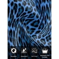 thumbnail image 7 of Blue Leopard Print Cloth Napkins Set of 6 Reusable Dinner Napkins, Vintage Abstract Animal Patterned Art Cocktail Napkin Washable Table Napkins for Wedding/Holiday Party/Baby Shower 20"x20", 7 of 7