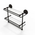 thumbnail image 2 of Prestige Regal Collection Gallery Rail Double Glass Shelf with Towel Bar - Polished Chrome / 22 Inch, 2 of 2