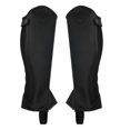 thumbnail image 2 of Half Chap, Easy Wear Horse Riding Half Chap with Ergonomics Designed for Men Women Adults Horse Riding, Super Fiber PU Leather M, 2 of 8