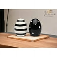 thumbnail image 2 of Ceramic Black and White Easter Egg Salt and Pepper Shakers 2x2x2.75, 2 of 4