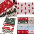 thumbnail image 6 of 10pcs Christmas Series Cottons Fabric Printed Cloth Sewing Quilting Fabrics Patchwork Needlework DIY Handmade Craft Sewing Decor, 6 of 6