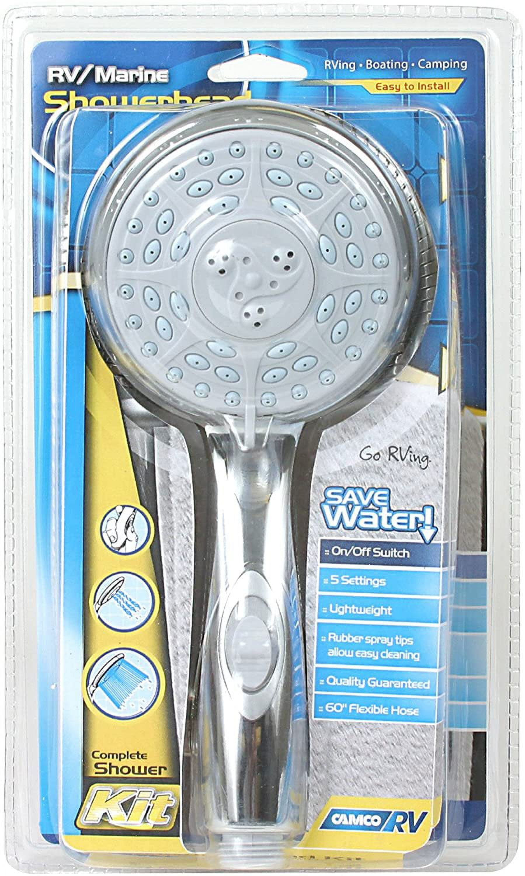 Camco 43713 - Plastic Chrome Shower Head Kit