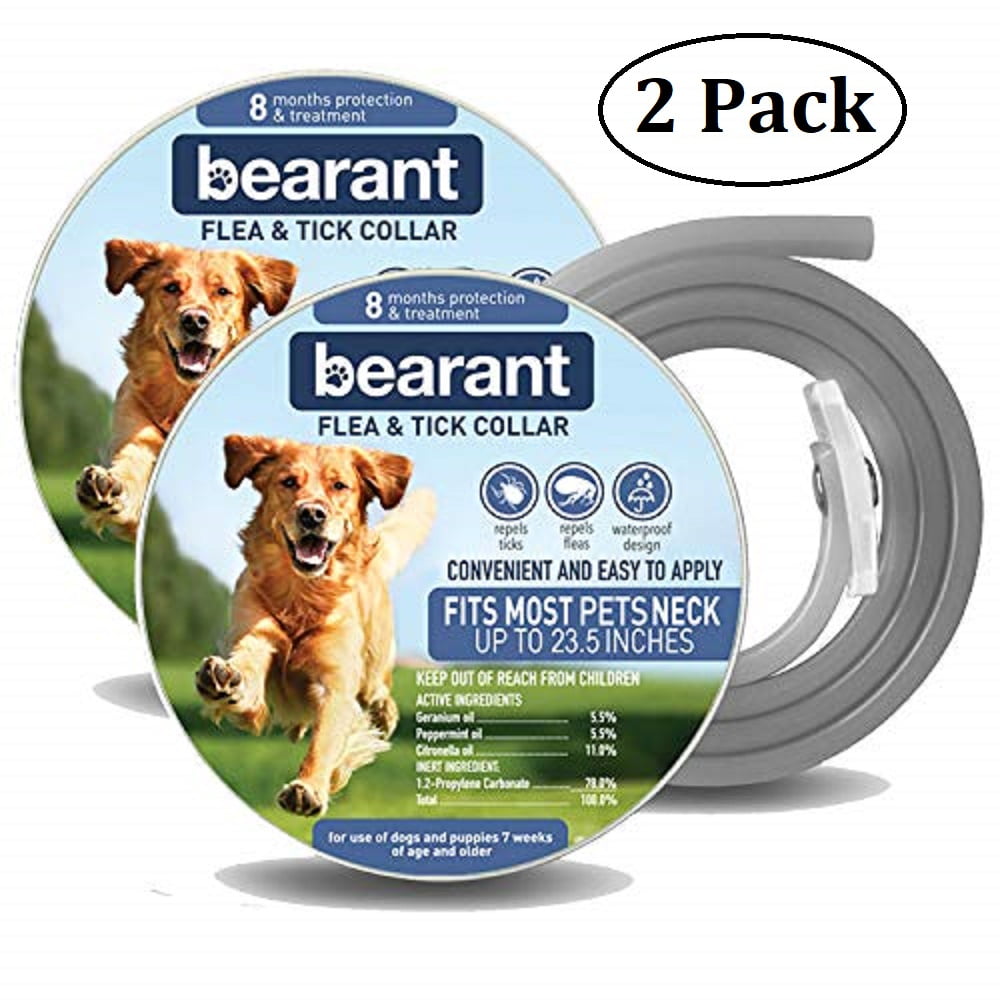 Bearant Flea and Tick Collar for Dogs 8 Months