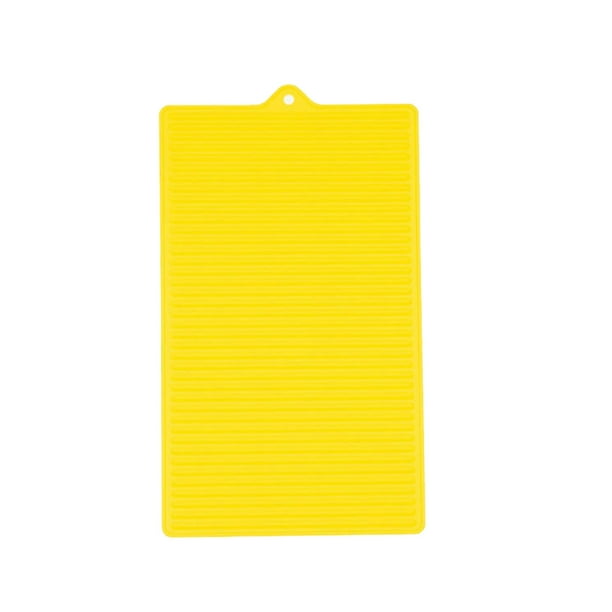 Toystoory Tabla de de ropa, tabla de Flexible de silicona, tabla de de Hotel, viaje, colgante corrugado, almohadilla de drenaje de Suministros de limpieza para el hogar Amarillo Toystoory HA064399-02