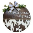 thumbnail image 1 of Front Door Decorative Signage, Tyeign Farm Door Hanger Cattle Welcome Numbers Home Decor Numbers Decorative Front Door Sign Decorative Door Signs for Home Hanging Decor Indoor, Door Sign Decor Black, 1 of 7