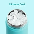 thumbnail image 4 of Insualated Water Bottle with Straw - 12oz Stainless Steel Water Bottle with Dual Spouts, Leak-Proof, BPA-Free, Double Wall Vacuum Keeps Cold for 24 Hours for Sports, Travel (Aquamarine Blue), 4 of 6