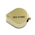 thumbnail image 2 of Portable 30X 21mm Jewelers Magnifier Gold Eye Loupe Jewelry Stone Magnifying Glass, 2 of 6