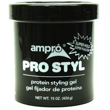 3 Pack - Ampro Protein Styling Gel, Super Hold, 15 oz