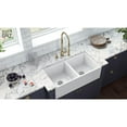 thumbnail image 5 of Ruvati 33 x 18 inch Fireclay Farmhouse Apron-Front Kitchen Sink Double Bowl, 5 of 10