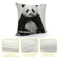 thumbnail image 4 of COMIO  Panda Pillow Covers Decorative Throw Pillow Covers Animal Lovely Black Panda Super Soft Pillow Case Outdoor Indoor Square Cushion Cover for Home Couch, 4 of 5