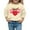 1-Beige346, variant on Byoo Toddler Girls Sweatshirt Valentine Day Strawberry Knot Printing Crew Neck Pullovers Shirt for Children Loose Fit Active Top