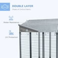 thumbnail image 5 of CoSoTower 6' X 4' X 6' Dog Playpen Outdoor, Dog Kennel Dog Exercise Pen with Lockable Door, Water-Resistant Canopy, for Medium and Large Dogs, 5 of 7