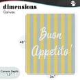 thumbnail image 4 of Stupell Industries Mid-Century Buon Appetito Blue Yellow Stripes Canvas Art, 36 x 48, by SD Graphics Studio, 4 of 8