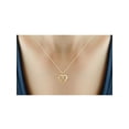 thumbnail image 4 of JewelersClub White Diamond Accent 14K Gold over Silver Heart Pendant, 18", 4 of 4