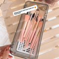 thumbnail image 4 of Creative Minimalist Makeup Brush Storage Box Dustproof Beauty Egg Lipstick Storage Box with Transparent Cover Storage Box Portable Desktop Transparent Storage Container 1Pcs, 4 of 9