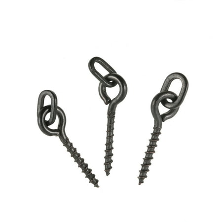 100pcs 14mm Boilies Bait Screws with Oval Link Loops Swivel Carp Fishing Terminal Rig Pop Ups